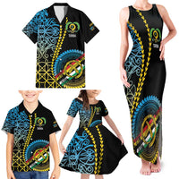 Proudly Ni-Van Sandroing Inspired Family Matching Tank Maxi Dress and Hawaiian Shirt Torba Classic Style LT7 - Polynesian Pride