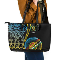 Proudly Ni-Van Sandroing Inspired Leather Tote Bag Torba Classic Style LT7 - Polynesian Pride