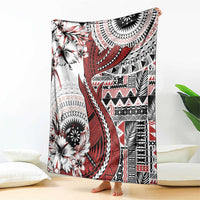 Bula Fiji Blanket Shark Tail White Masi Tapa