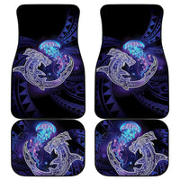 Polynesian Aumakua Car Mats Jellyfish with Shark - Polynesian Pride