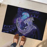 Polynesian Aumakua Rubber Doormat Jellyfish with Shark - Polynesian Pride