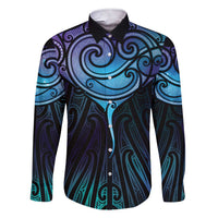 Aotearoa Maori Te Whai Rahi Family Matching Short Sleeve Bodycon Dress and Hawaiian Shirt Tala - Nowhere You Could Go That I Won't Be With You - Polynesian Pride