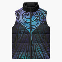 Aotearoa Maori Te Whai Rahi Sleeveless Puffer Jacket Tala - Nowhere You Could Go That I Won't Be With You - Polynesian Pride