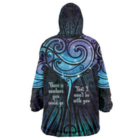 Aotearoa Maori Te Whai Rahi Wearable Blanket Hoodie Tala - Nowhere You Could Go That I Won't Be With You - Polynesian Pride
