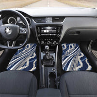 Polynesian Puakeniken Pikake Twisted Lei Car Mats Navy Blue - Polynesian Pride