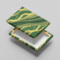 Polynesian Puakeniken Pikake Twisted Lei Canvas Wall Art Emerald - Polynesian Pride