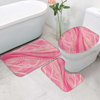 Polynesian Puakeniken Pikake Twisted Lei Bathroom Set Rose Pink - Polynesian Pride
