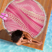 Polynesian Puakeniken Pikake Twisted Lei Beach Blanket Rose Pink - Polynesian Pride