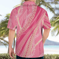 Polynesian Puakeniken Pikake Twisted Lei Hawaiian Shirt Rose Pink - Polynesian Pride