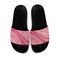 Polynesian Puakeniken Pikake Twisted Lei Slide Sandals Rose Pink - Polynesian Pride