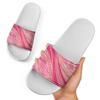 Polynesian Puakeniken Pikake Twisted Lei Slide Sandals Rose Pink - Polynesian Pride