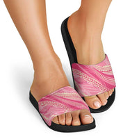 Polynesian Puakeniken Pikake Twisted Lei Slide Sandals Rose Pink - Polynesian Pride