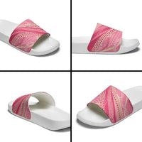 Polynesian Puakeniken Pikake Twisted Lei Slide Sandals Rose Pink - Polynesian Pride