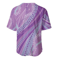 Polynesian Puakeniken Pikake Twisted Lei Baseball Jersey Amethys - Polynesian Pride