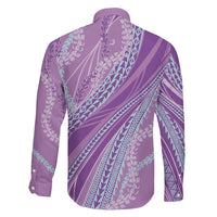 Polynesian Puakeniken Pikake Twisted Lei Family Matching Mermaid Dress and Hawaiian Shirt Amethys - Polynesian Pride
