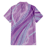 Polynesian Puakeniken Pikake Twisted Lei Family Matching Puletasi and Hawaiian Shirt Amethys LT7 - Polynesian Pride