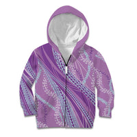 Polynesian Puakeniken Pikake Twisted Lei Kid Hoodie Amethys - Polynesian Pride