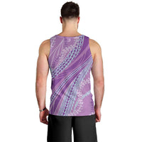 Polynesian Puakeniken Pikake Twisted Lei Men Tank Top Amethys - Polynesian Pride