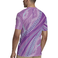 Polynesian Puakeniken Pikake Twisted Lei Rugby Jersey Amethys - Polynesian Pride