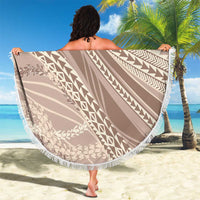 Polynesian Puakeniken Pikake Twisted Lei Beach Blanket Beige - Polynesian Pride