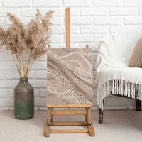 Polynesian Puakeniken Pikake Twisted Lei Canvas Wall Art Beige - Polynesian Pride