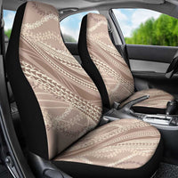 Polynesian Puakeniken Pikake Twisted Lei Car Seat Cover Beige - Polynesian Pride