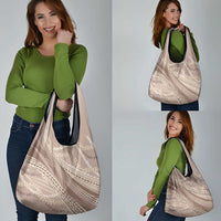 Polynesian Puakeniken Pikake Twisted Lei Grocery Bag Beige LT7 - Polynesian Pride