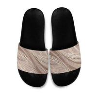 Polynesian Puakeniken Pikake Twisted Lei Slide Sandals Beige - Polynesian Pride