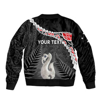 Personalised New Zealand Maori Bomber Jacket Manaia Mix Koru LT7 - Polynesian Pride