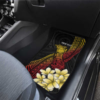 Personalized Papua New Guinea Car Mats Kundu Drum Carving Motifs