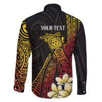 Personalized Papua New Guinea Family Matching Summer Maxi Dress and Hawaiian Shirt Kundu Drum Carving Motifs