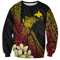 Personalized Papua New Guinea Sweatshirt Kundu Drum Carving Motifs