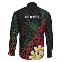 Personalized Papua New Guinea Family Matching Summer Maxi Dress and Hawaiian Shirt Kundu Drum Motifs - Sepik Colors