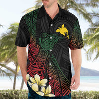 Personalized Papua New Guinea Hawaiian Shirt Kundu Drum Motifs - Sepik Colors