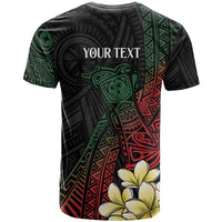 Personalized Papua New Guinea T Shirt Kundu Drum Motifs - Sepik Colors