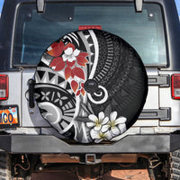 Bula Fiji Tagimaucia Mix Plumeria Masi Tapa Spare Tire Cover Black LT7 Black - Polynesian Pride