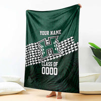 Hawaii Rainbow Warriors Alumni Custom Blanket Kanaka Arrows Tropical Vibes LT7 - Polynesian Pride