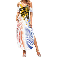 Philippines Independence Day Summer Maxi Dress Eagle Mix Filipino Flag Tribal Style