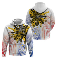 Philippines Independence Day Zip Hoodie Eagle Mix Filipino Flag Tribal Style