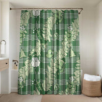 Green Palaka Hawaii Cowboy Christmas Bathroom Set Paniolo Mix Maile Lei - Polynesian Pride