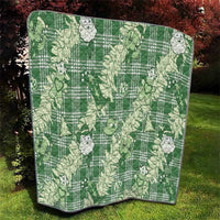 Green Palaka Hawaii Cowboy Christmas Quilt Paniolo Mix Maile Lei - Polynesian Pride