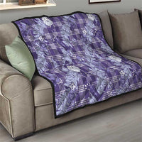 Purple Palaka Hawaii Cowboy Christmas Quilt Paniolo Mix Maile Lei - Polynesian Pride