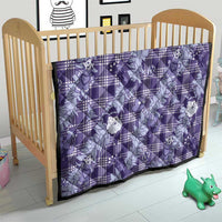 Purple Palaka Hawaii Cowboy Christmas Quilt Paniolo Mix Maile Lei - Polynesian Pride