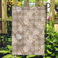 Khaki Palaka Hawaii Cowboy Christmas Garden Flag Paniolo Mix Maile Lei - Polynesian Pride