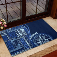 Samoa Siapo Motif Rubber Doormat Classic Style - Bue Ver LT7 - Polynesian Pride