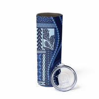 Samoa Siapo Motif Skinny Tumbler Classic Style - Blue Ver