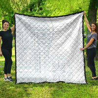 Samoa White Sunday Quilt Classic Siapo Style LT7 - Polynesian Pride