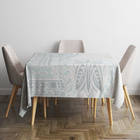 Samoa White Sunday Tablecloth Classic Siapo Style LT7 - Polynesian Pride