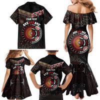 Aotearoa and Australia Indigenous Family Matching Mermaid Dress and Hawaiian Shirt Stand Together For Te Tiriti LT7 - Polynesian Pride