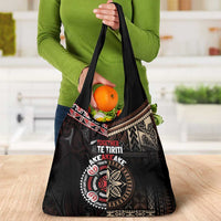 Aotearoa and Samoa Together For Te Tiriti Grocery Bag Kowhaiwhai Mix Siapo